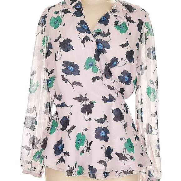 Ann Taylor Wrap Top Size Medium - Picture 6 of 6